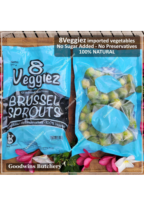 8Veggiez frozen vegetable IQF BRUSSEL SPROUTS WHOLE 500g 8 Veggiez